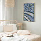 Rhythmic Auroras Abstract Canvas Print