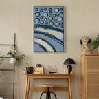 Rhythmic Auroras Abstract Canvas Print