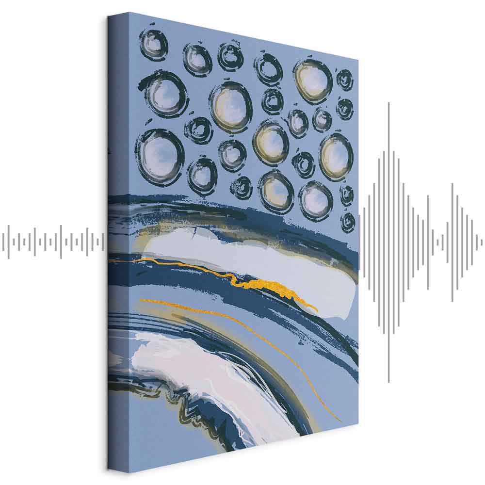 Rhythmic Auroras Abstract Canvas Print