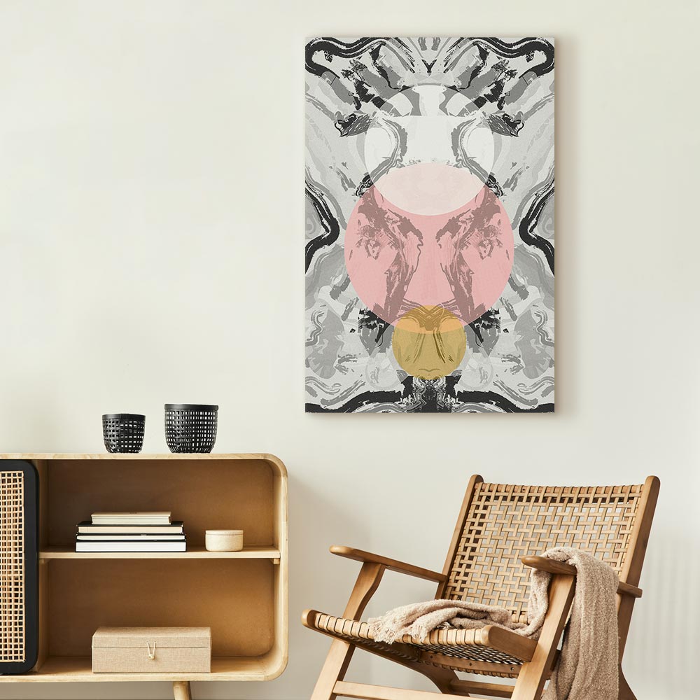 Ocean Wave Abstract Vertical Canvas Print