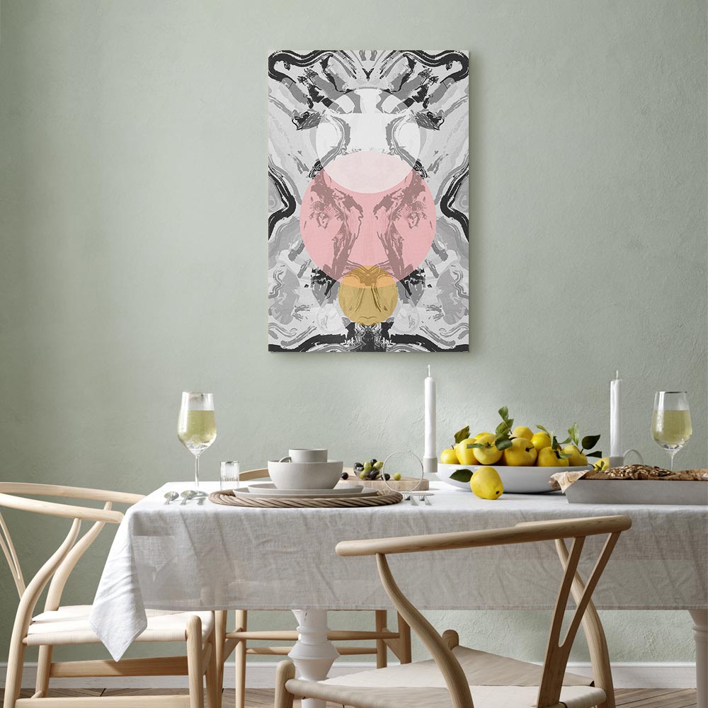 Ocean Wave Abstract Vertical Canvas Print