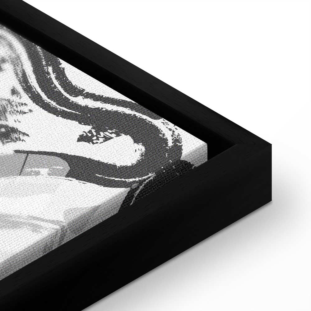 Ocean Wave Abstract Vertical Canvas Print