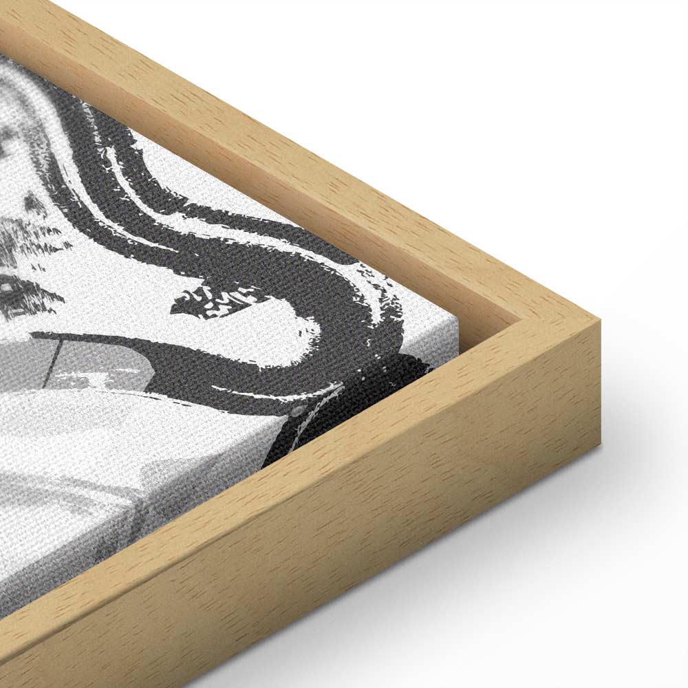 Ocean Wave Abstract Vertical Canvas Print