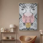 Ocean Wave Abstract Vertical Canvas Print