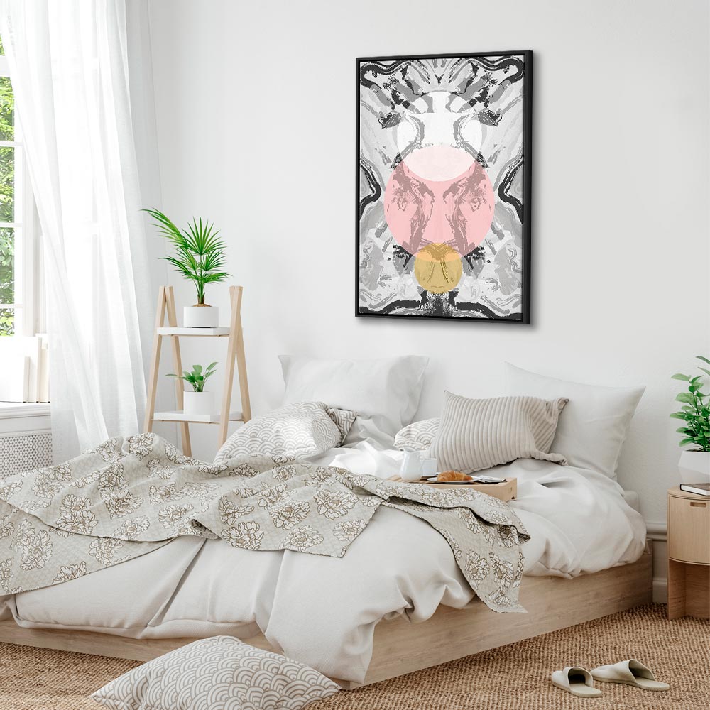 Ocean Wave Abstract Vertical Canvas Print