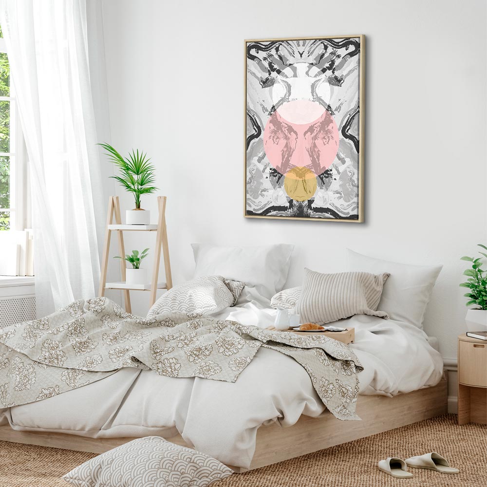 Ocean Wave Abstract Vertical Canvas Print