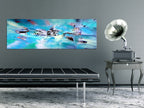 Stylish Abstract Canvas Print with Modern Flair