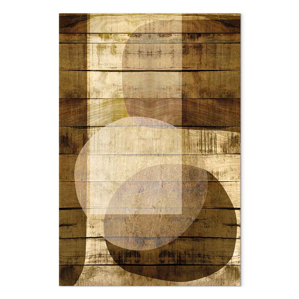 Golden Chocolate Abstract Texture Canvas Print