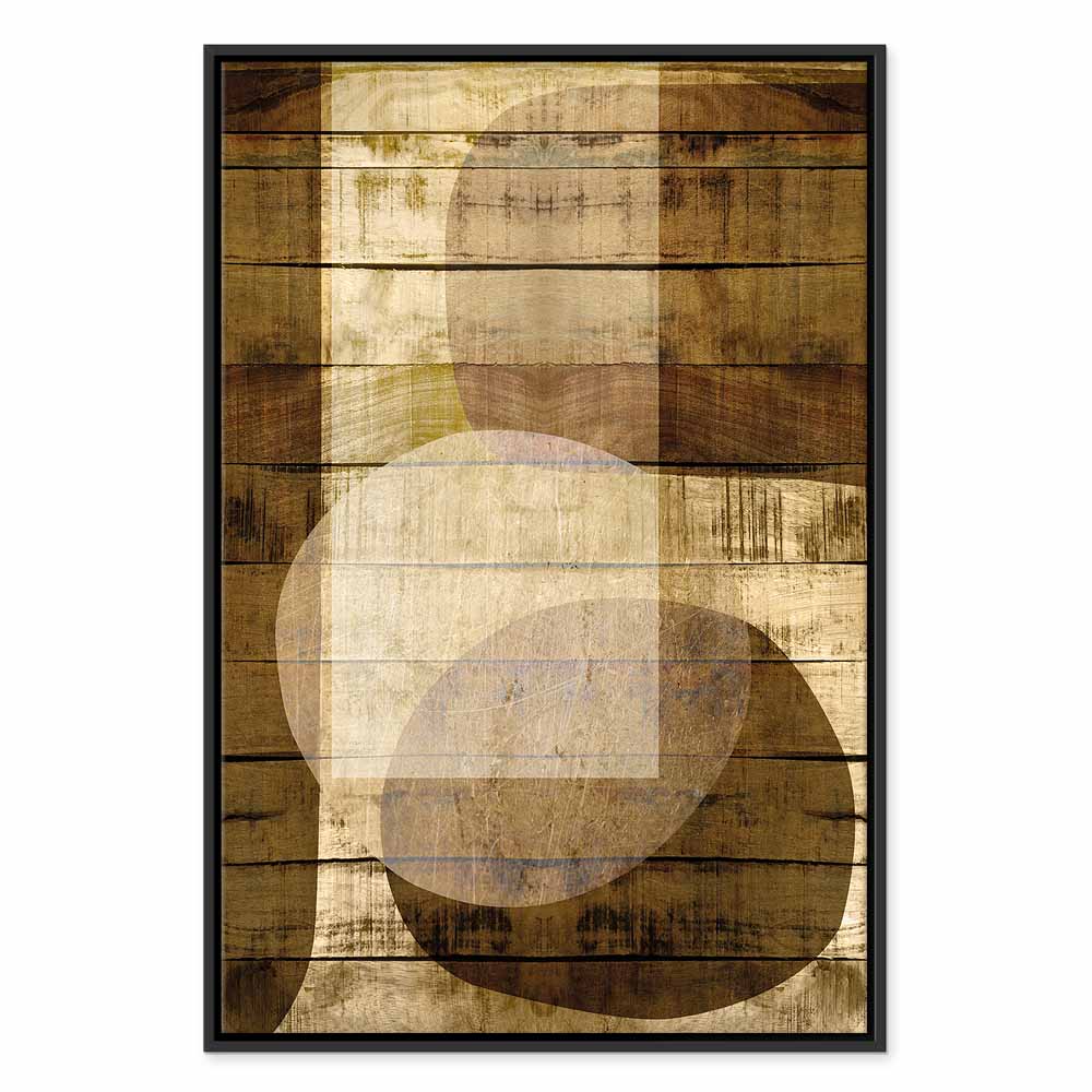 Golden Chocolate Abstract Texture Canvas Print