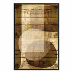 Golden Chocolate Abstract Texture Canvas Print