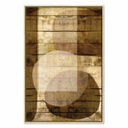 Golden Chocolate Abstract Texture Canvas Print
