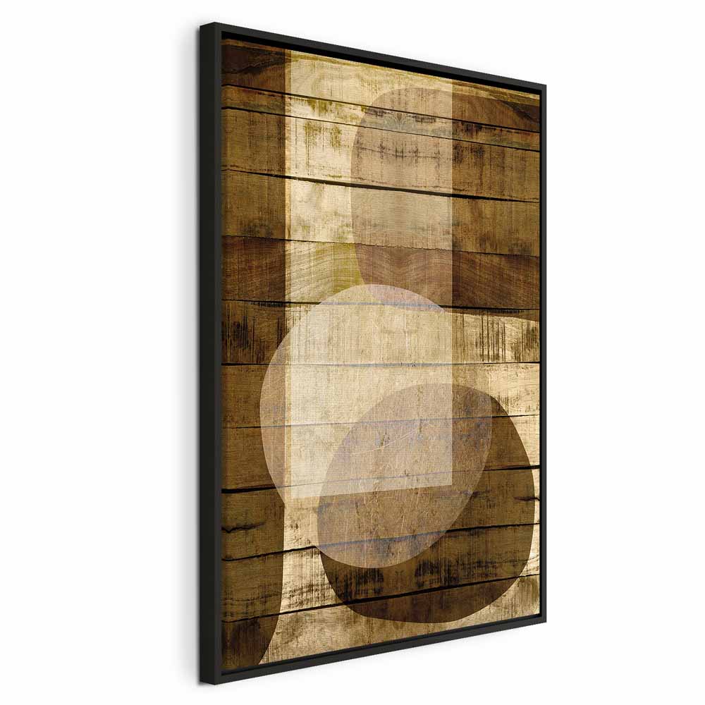 Golden Chocolate Abstract Texture Canvas Print