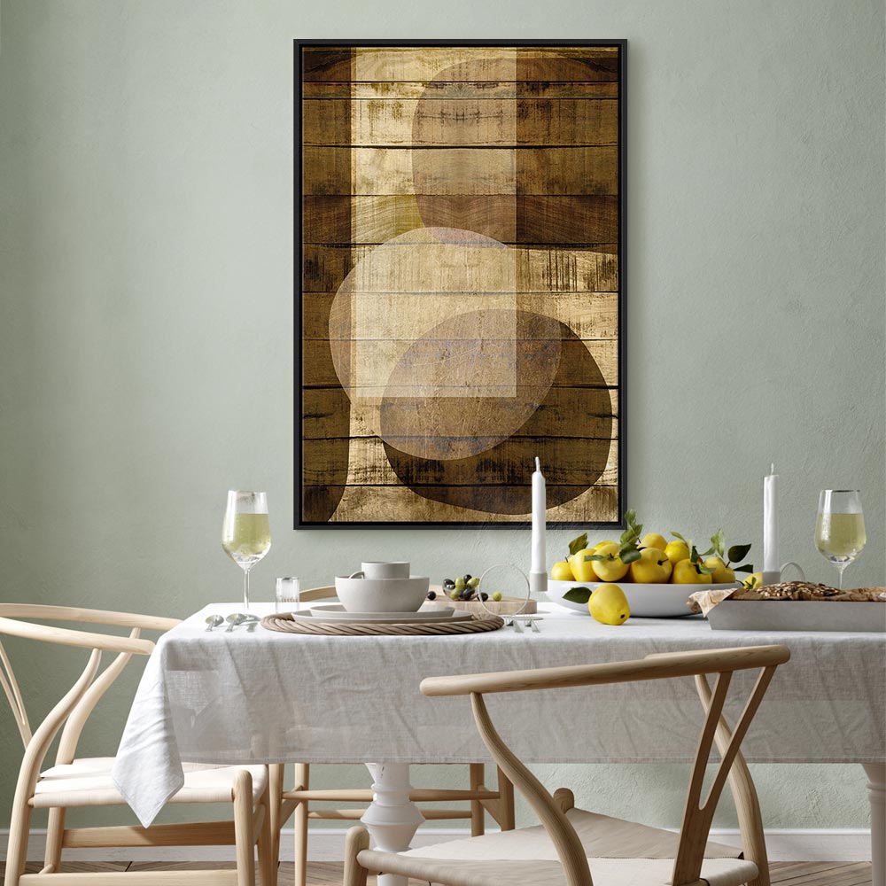 Golden Chocolate Abstract Texture Canvas Print