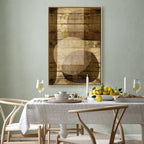 Golden Chocolate Abstract Texture Canvas Print