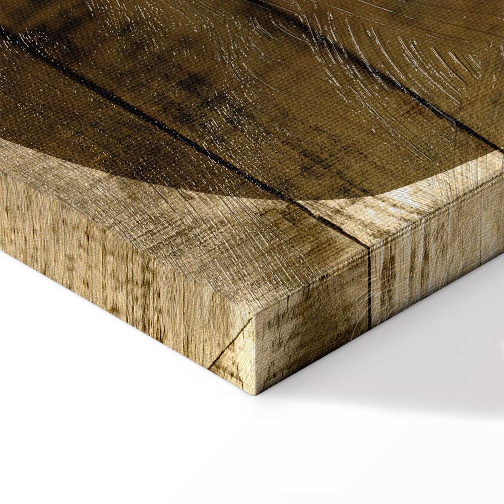 Golden Chocolate Abstract Texture Canvas Print