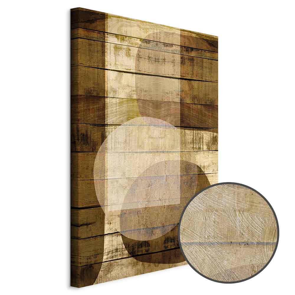 Golden Chocolate Abstract Texture Canvas Print