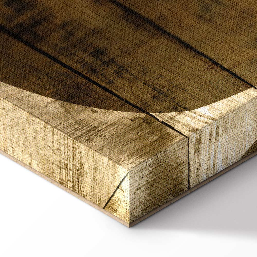 Golden Chocolate Abstract Texture Canvas Print