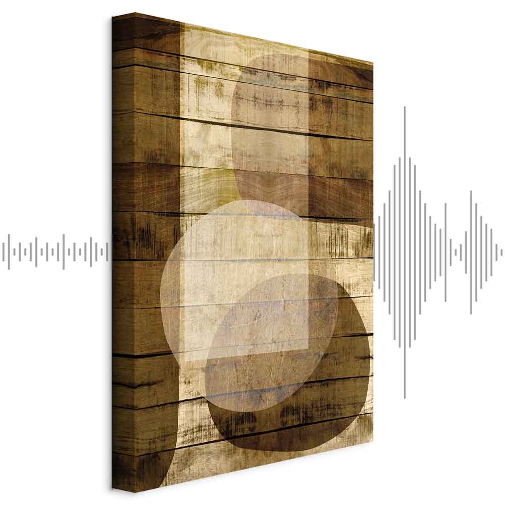 Golden Chocolate Abstract Texture Canvas Print