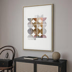 Harmonious Abstract Geometric Vertical Canvas Print