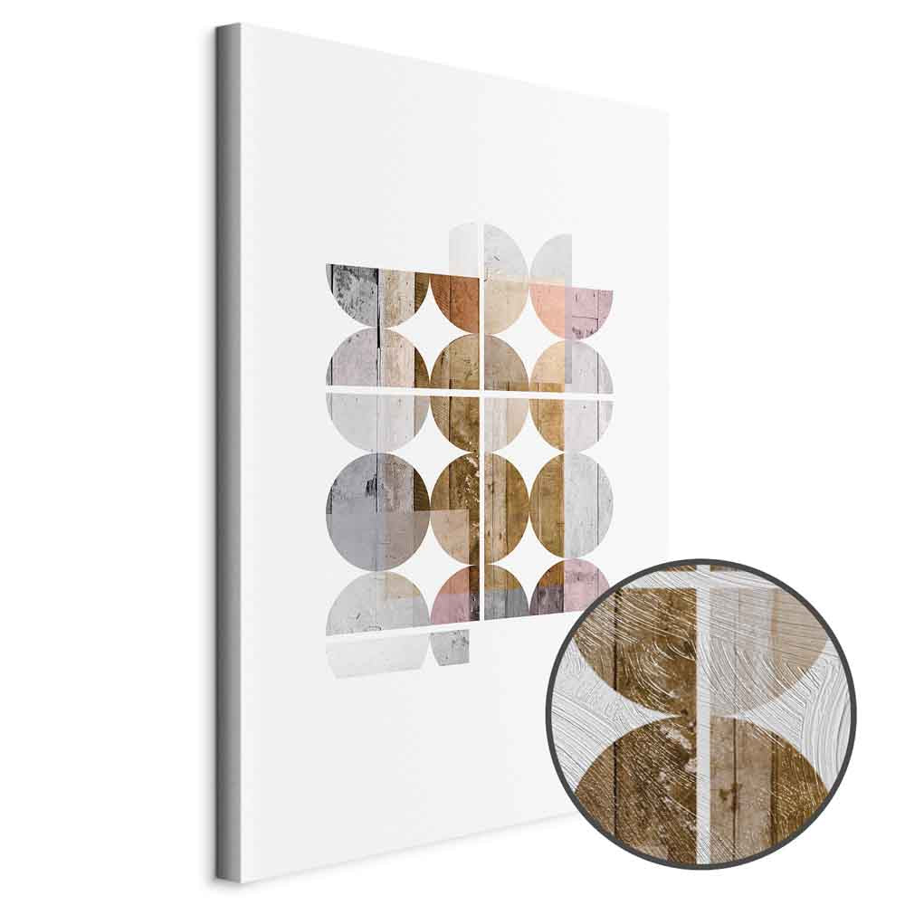 Harmonious Abstract Geometric Vertical Canvas Print