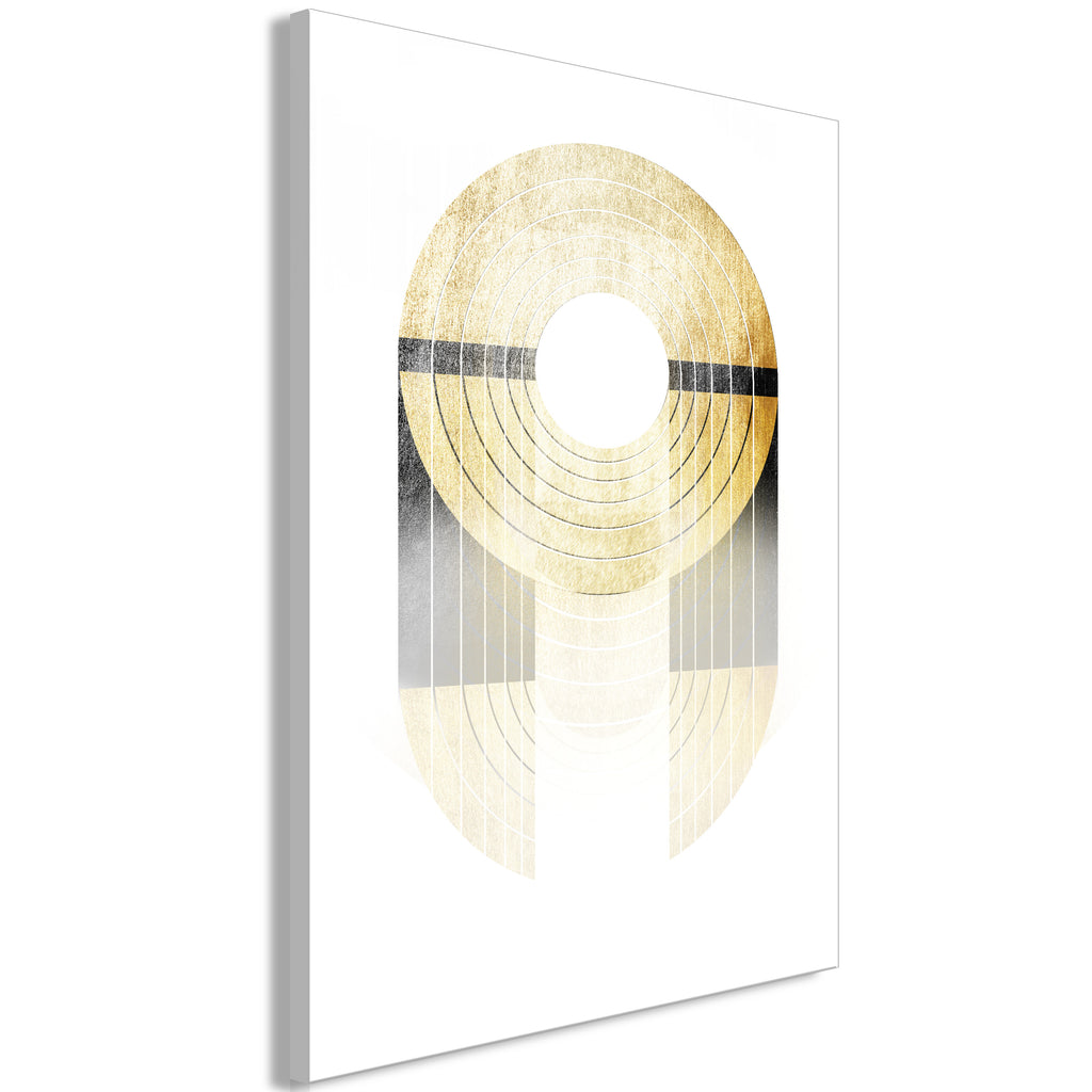 Stylish Canvas Print Featuring a Gold Trophy