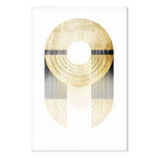 Abstract Gold Trophy Geometric Canvas Print