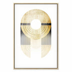Abstract Gold Trophy Geometric Canvas Print