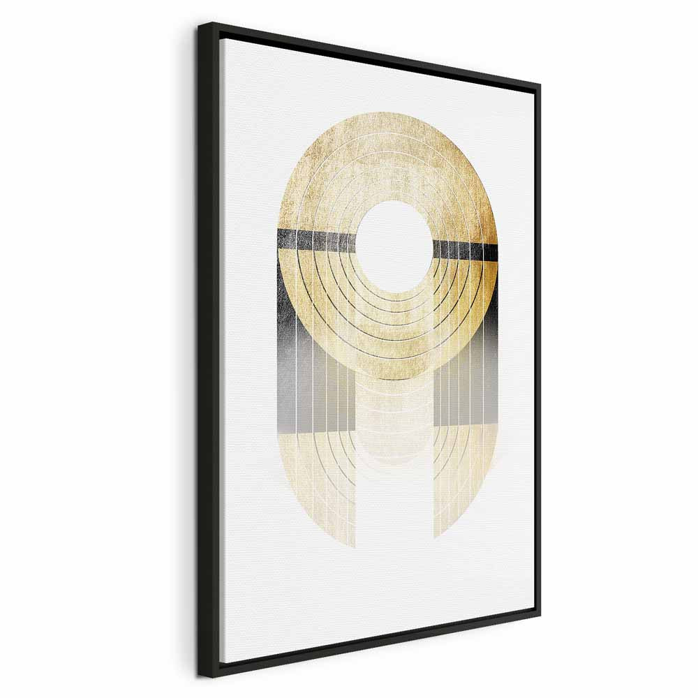 Abstract Gold Trophy Geometric Canvas Print