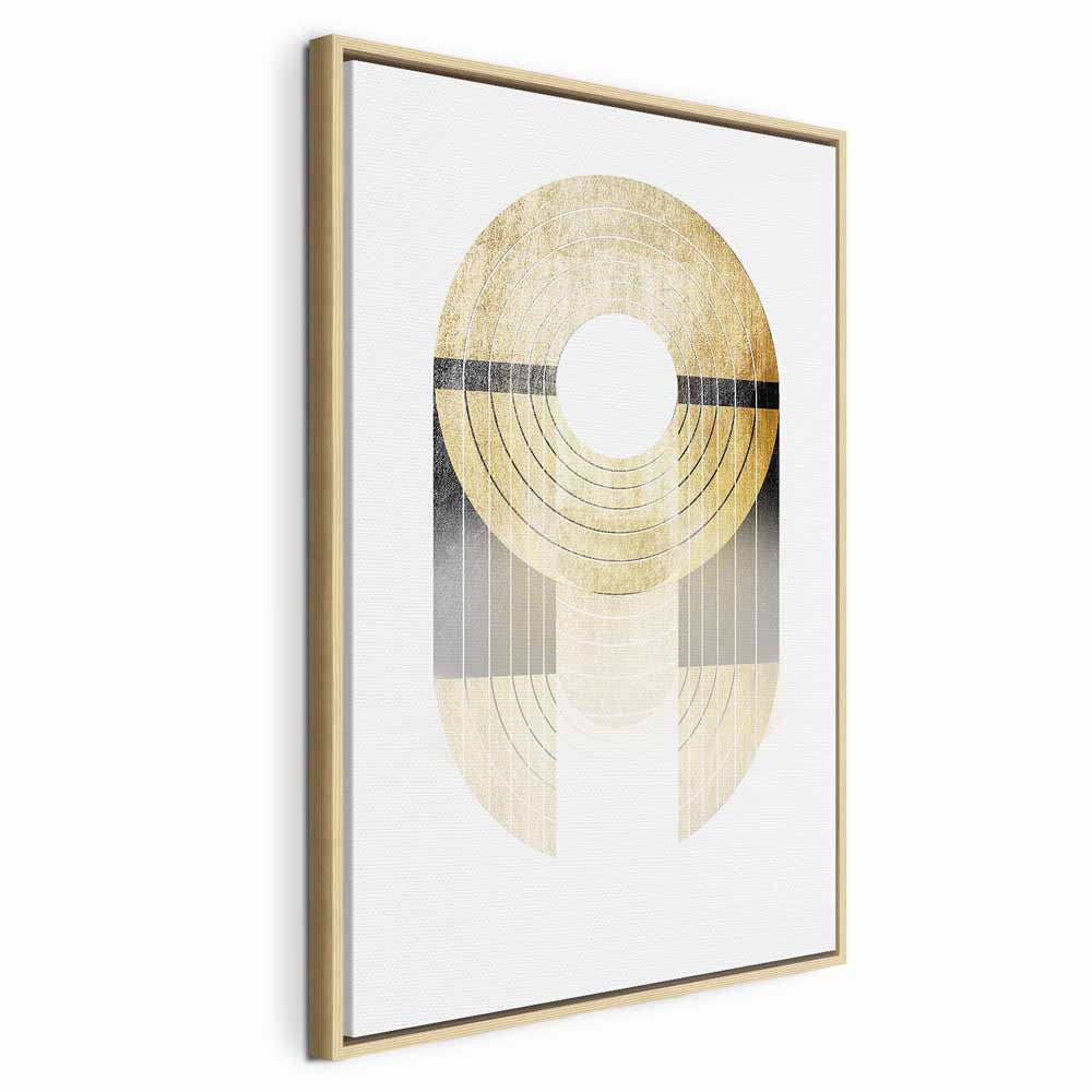 Abstract Gold Trophy Geometric Canvas Print