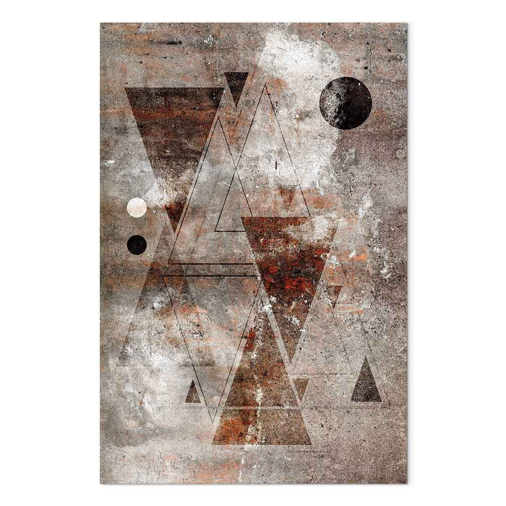 Abstract Geometric Horoscope Vertical Canvas Print