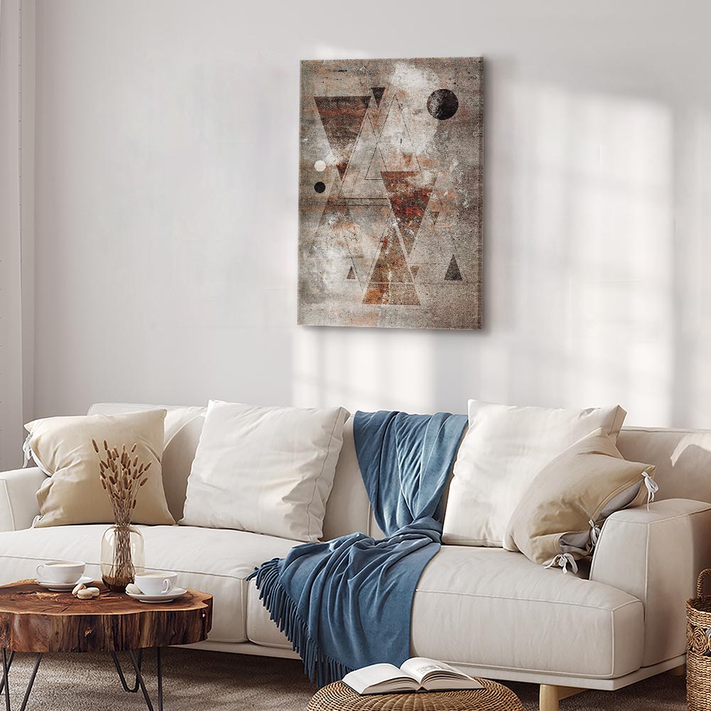 Abstract Geometric Horoscope Vertical Canvas Print