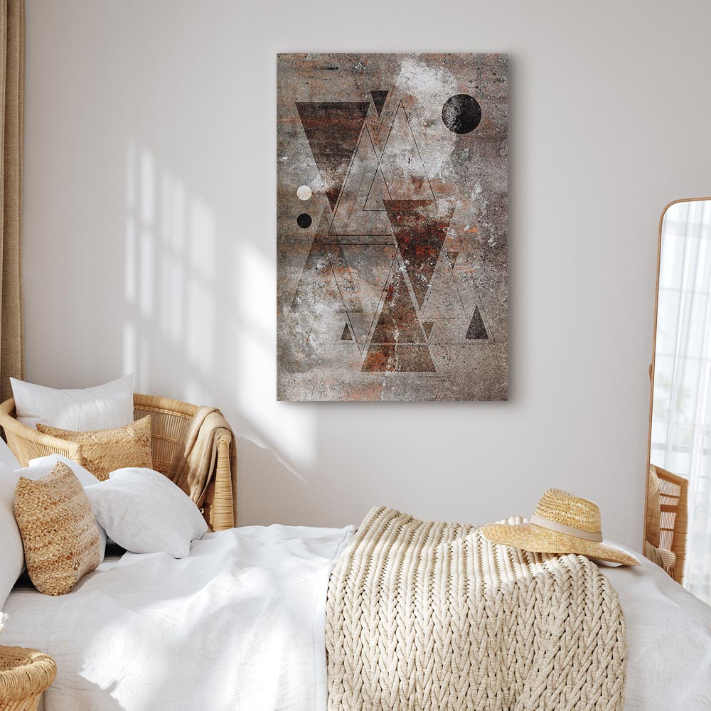 Abstract Geometric Horoscope Vertical Canvas Print