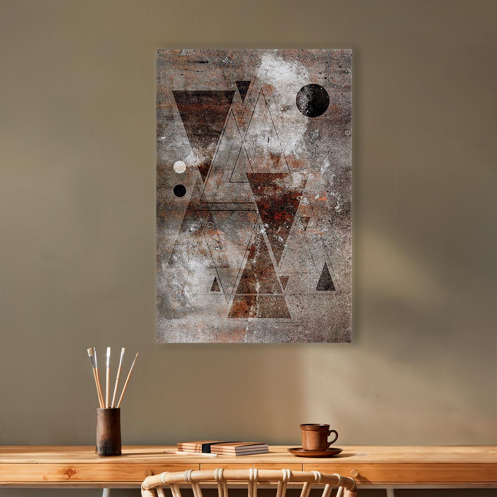 Abstract Geometric Horoscope Vertical Canvas Print