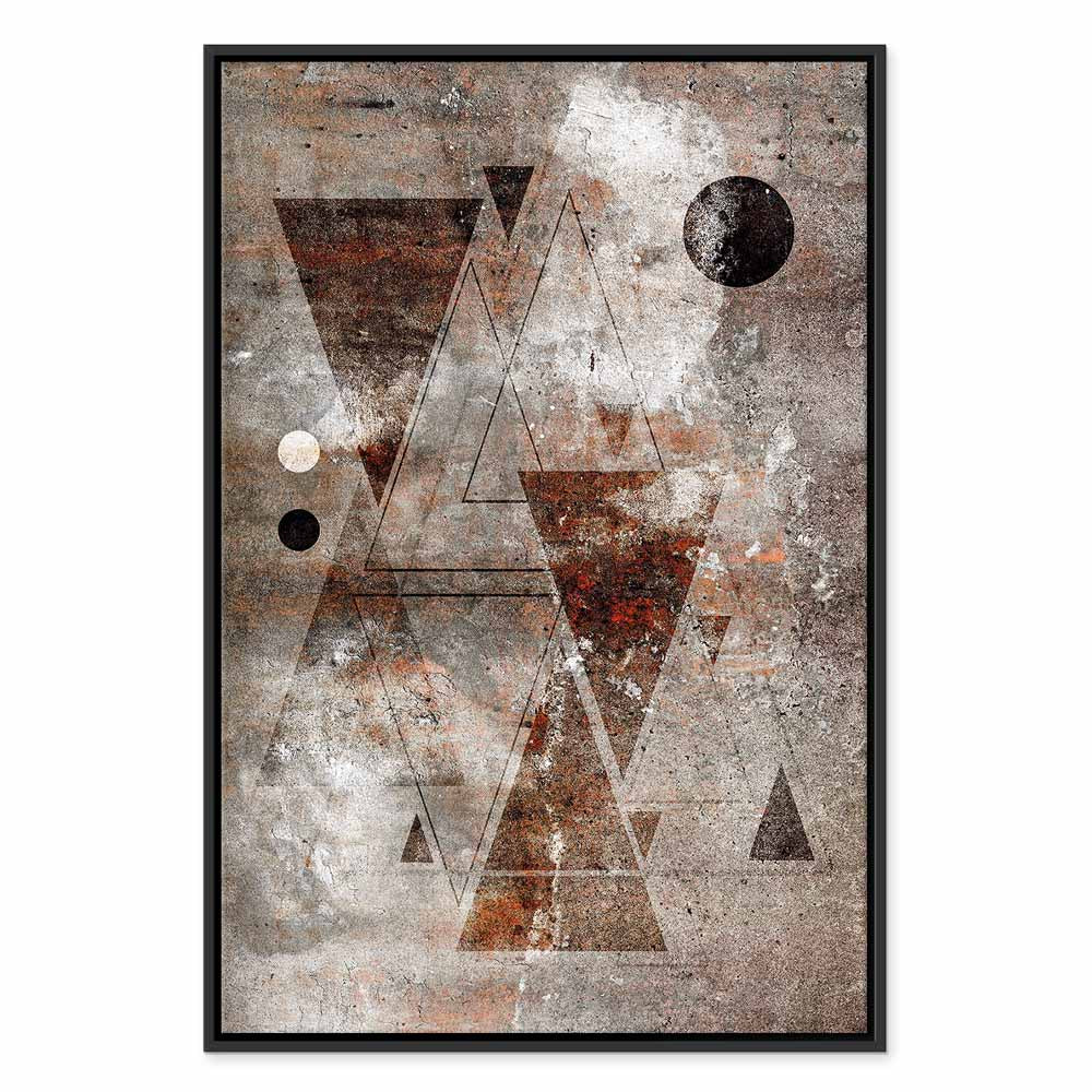 Abstract Geometric Horoscope Vertical Canvas Print