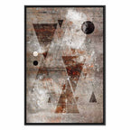 Abstract Geometric Horoscope Vertical Canvas Print