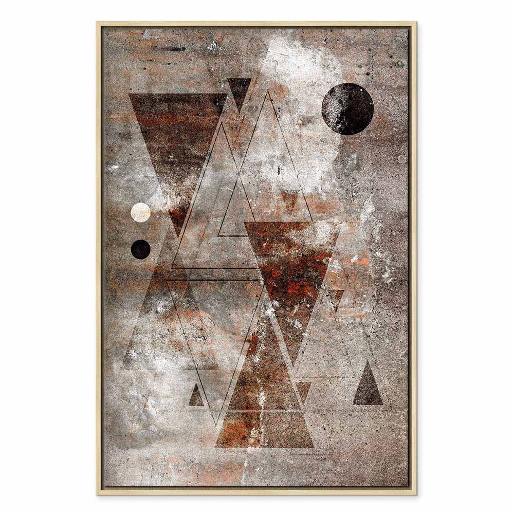 Abstract Geometric Horoscope Vertical Canvas Print