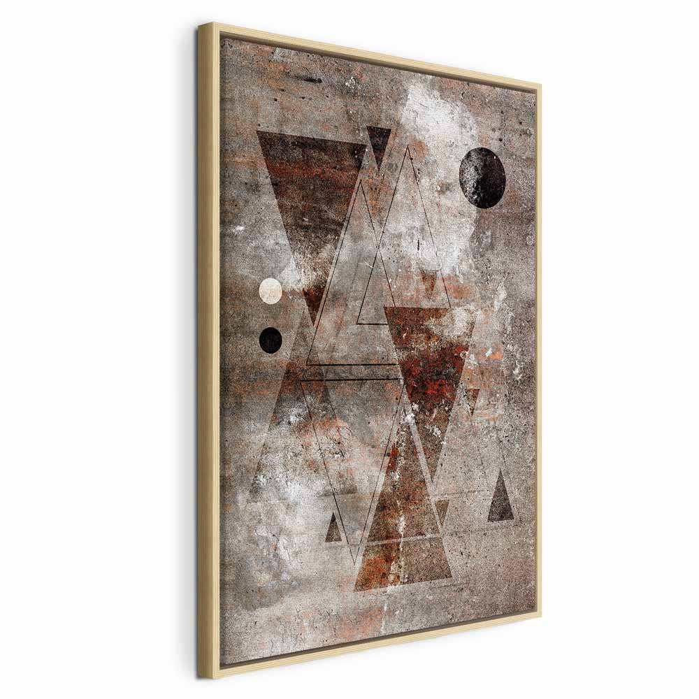 Abstract Geometric Horoscope Vertical Canvas Print