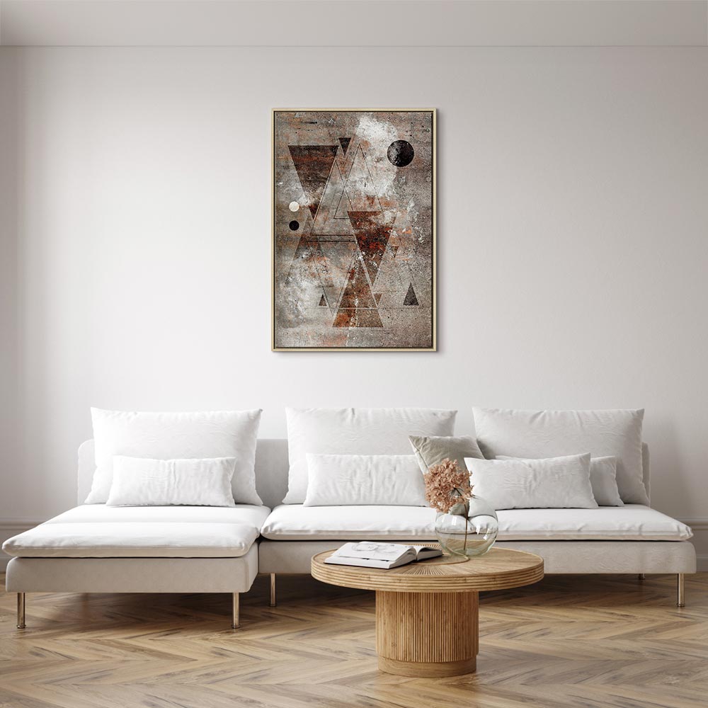 Abstract Geometric Horoscope Vertical Canvas Print