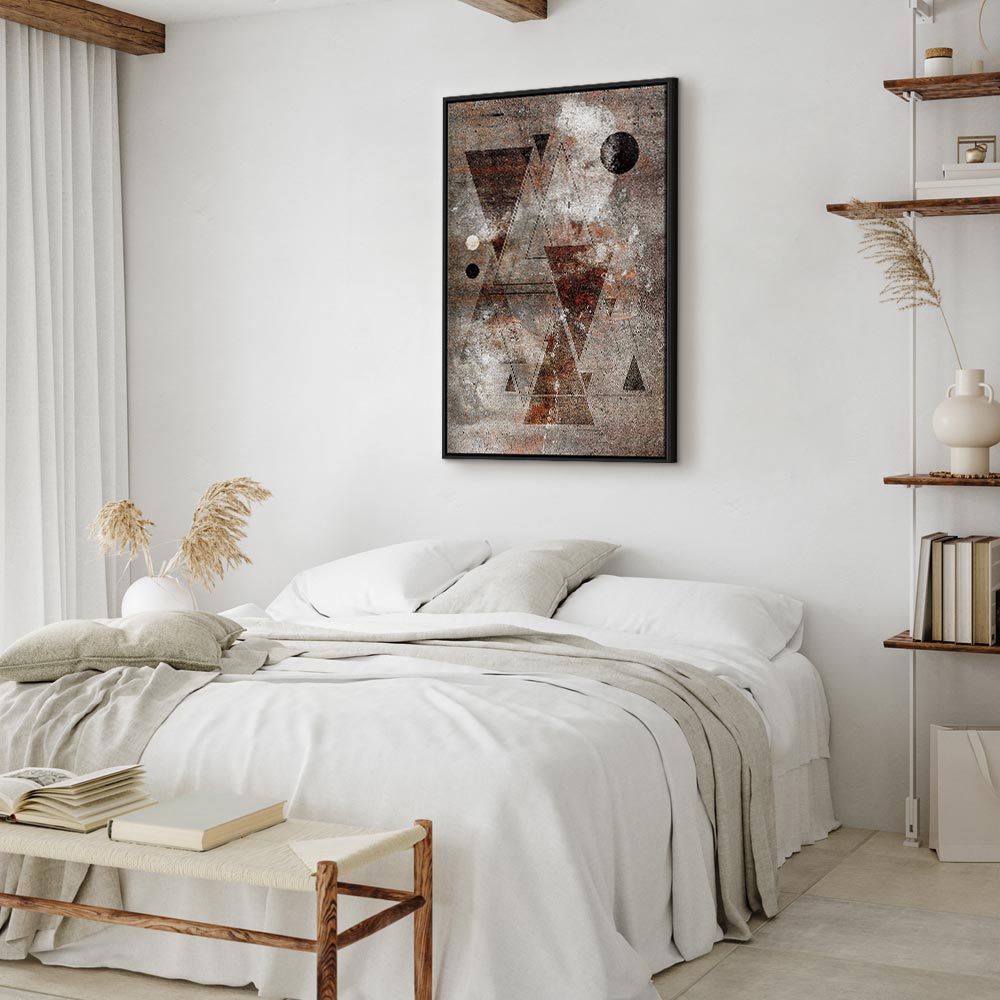 Abstract Geometric Horoscope Vertical Canvas Print