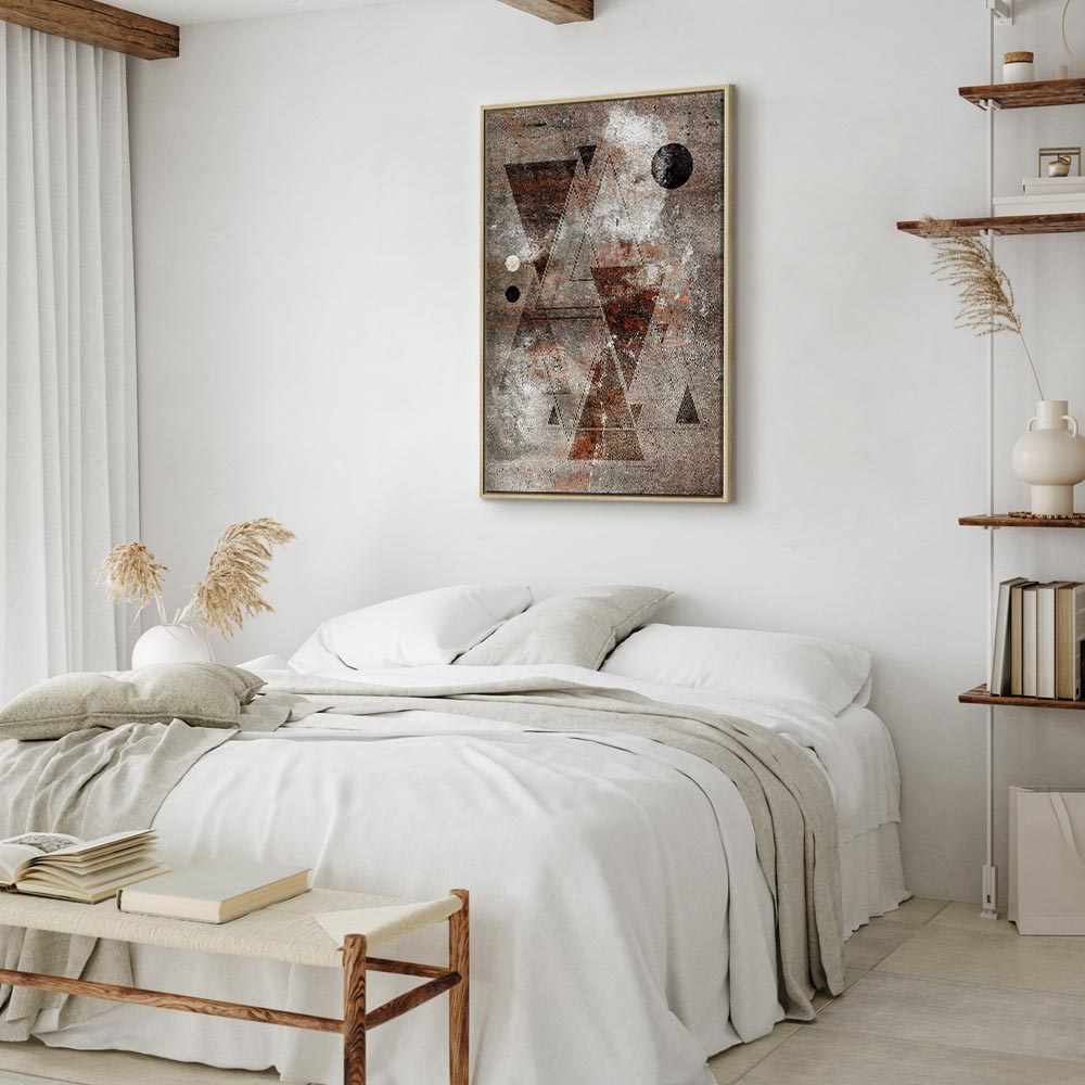 Abstract Geometric Horoscope Vertical Canvas Print