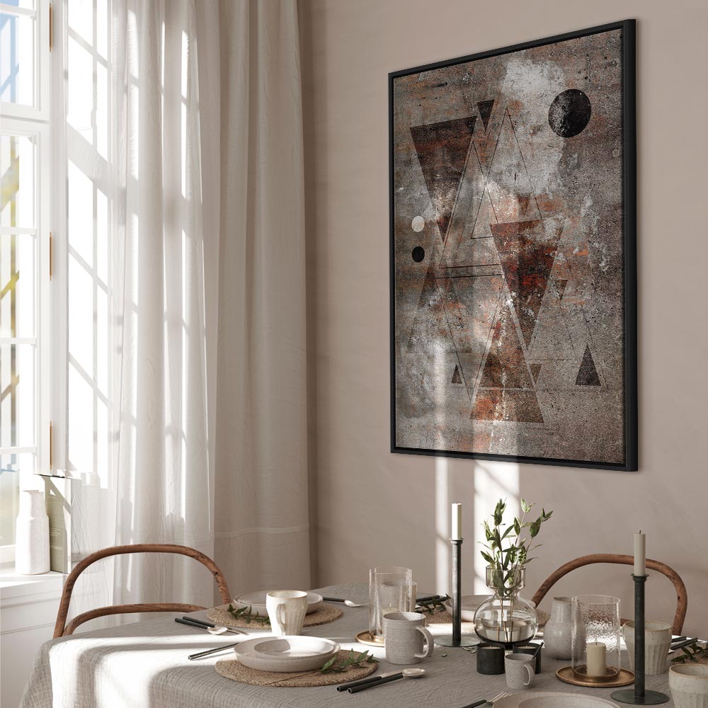 Abstract Geometric Horoscope Vertical Canvas Print