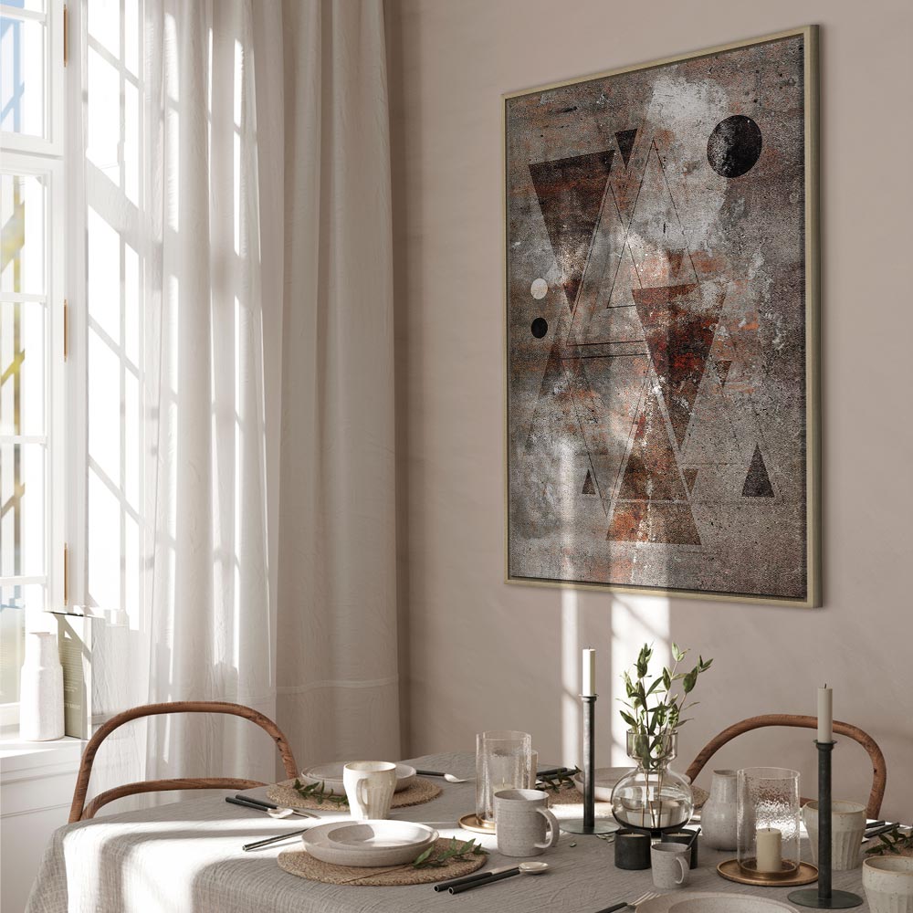 Abstract Geometric Horoscope Vertical Canvas Print