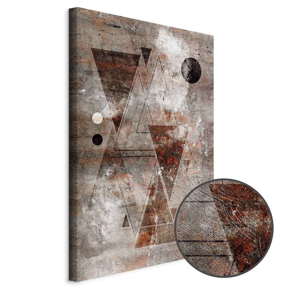 Abstract Geometric Horoscope Vertical Canvas Print