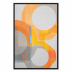 Multicolour Abstract Geometric Vertical Canvas Print