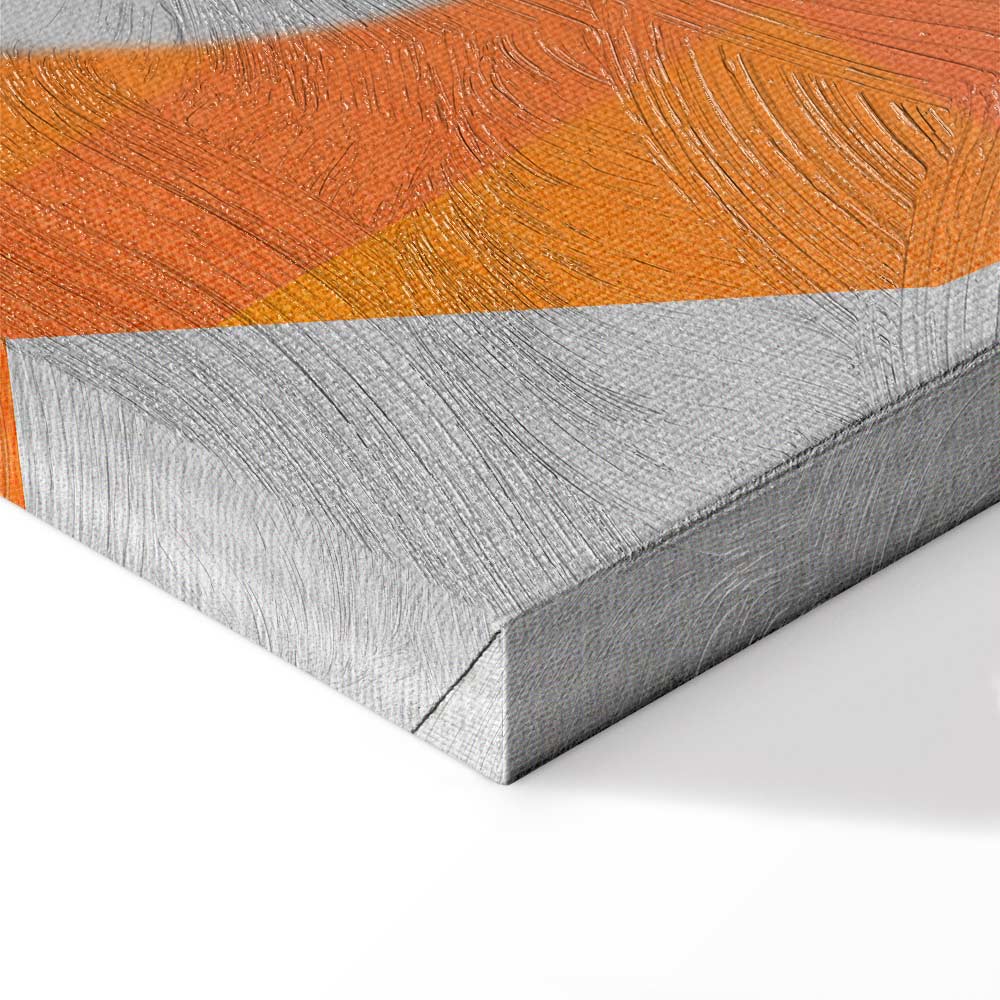 Multicolour Abstract Geometric Vertical Canvas Print