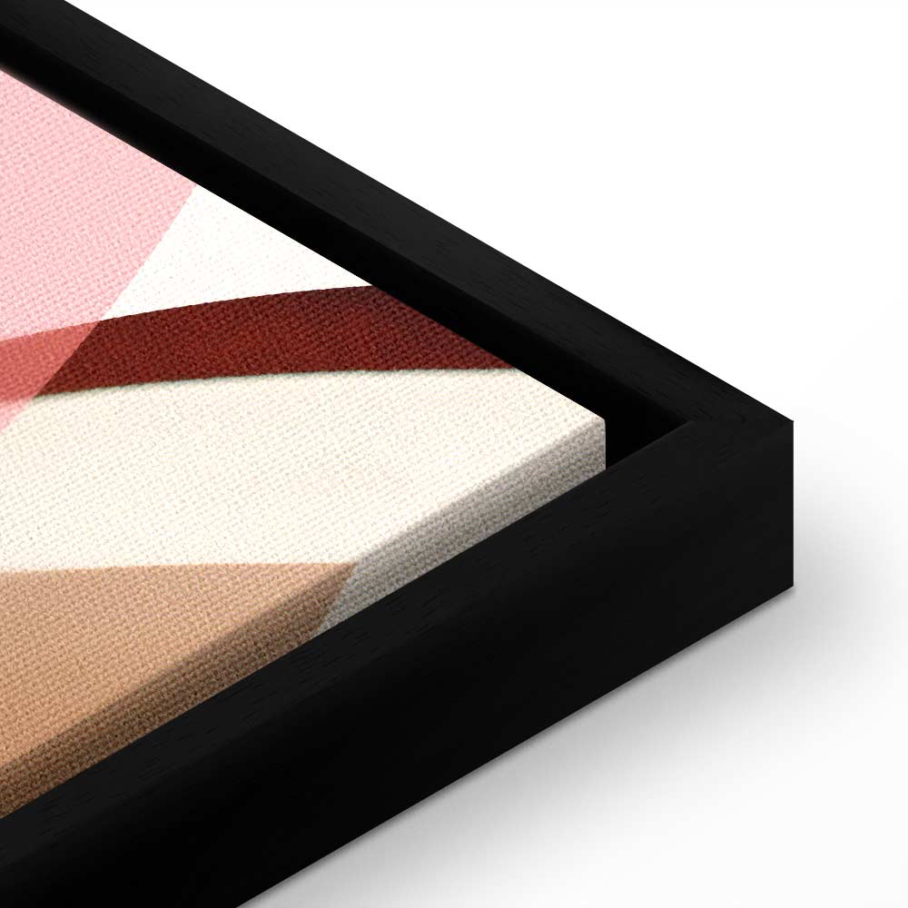 Floral Kaleidoscope Abstract Vertical Canvas Print