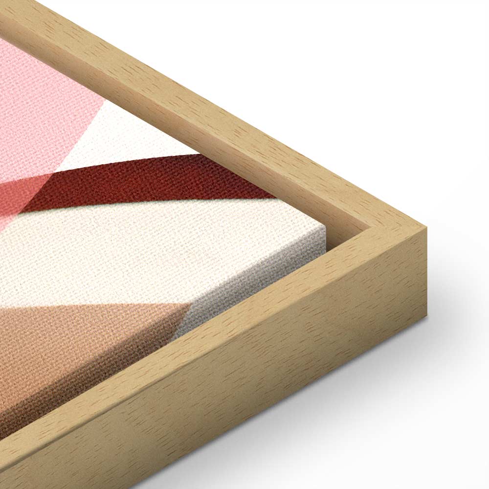 Floral Kaleidoscope Abstract Vertical Canvas Print