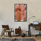 Floral Kaleidoscope Abstract Vertical Canvas Print