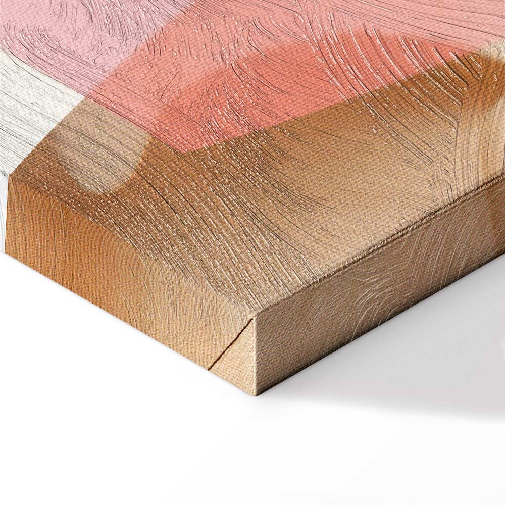 Floral Kaleidoscope Abstract Vertical Canvas Print