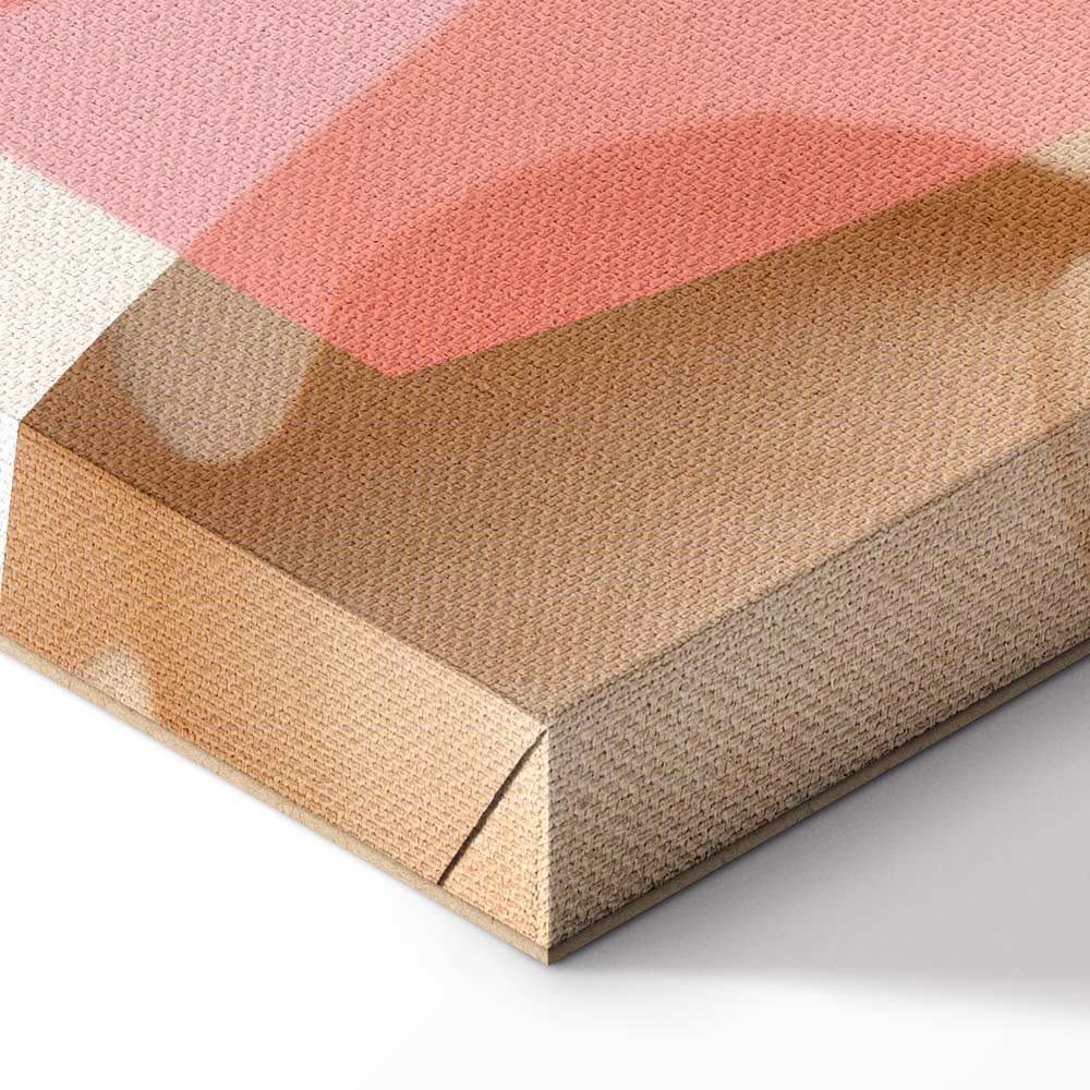 Floral Kaleidoscope Abstract Vertical Canvas Print